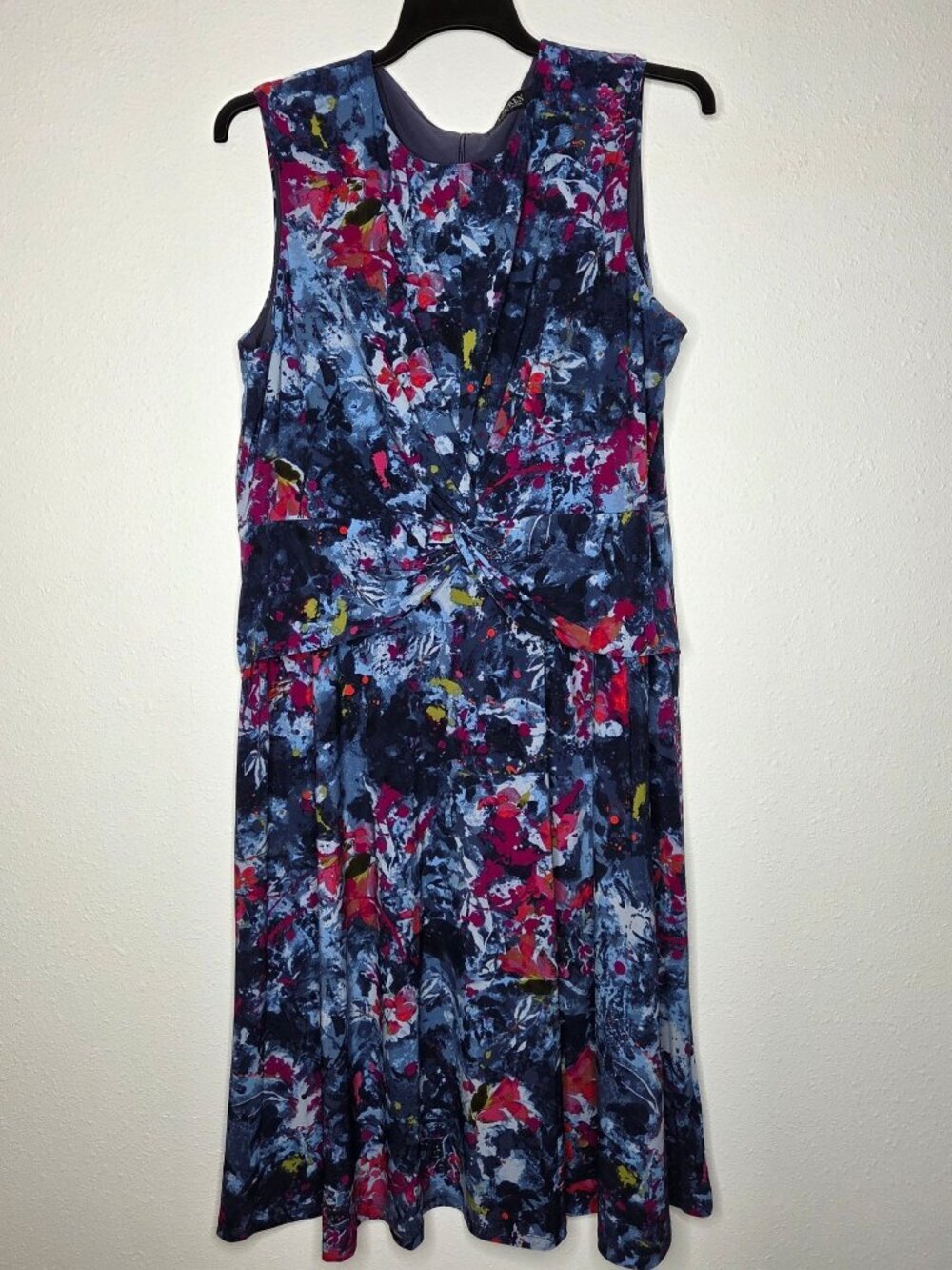 Lauren Ralph Lauren Plus Size Print Twist-Front Jersey Dress
